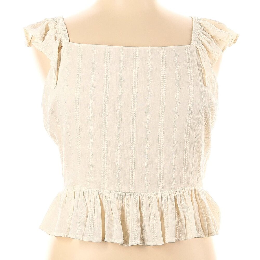 Express Ivory Boho Summer Top Size XL